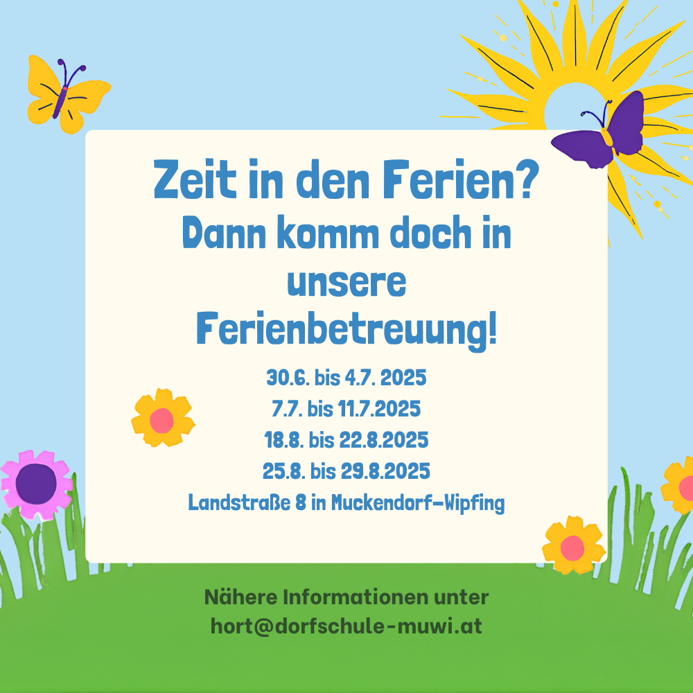Flyer Sommerferienbetreuung2025