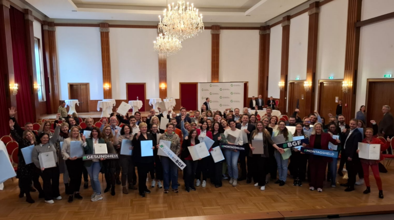 Gütesiegelverleihung der betrieblichen Gesundheitsförderung