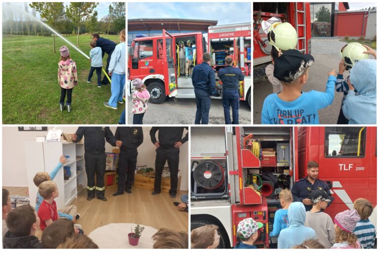 Die Freiwillige Feuerwehr Muckendorf-Wipfing zu Gast in der Dorfschule MuWi